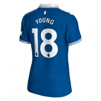 Ženski Nogometni dresi Everton Ashley Young #18 Domači 2023-24 Kratek Rokav